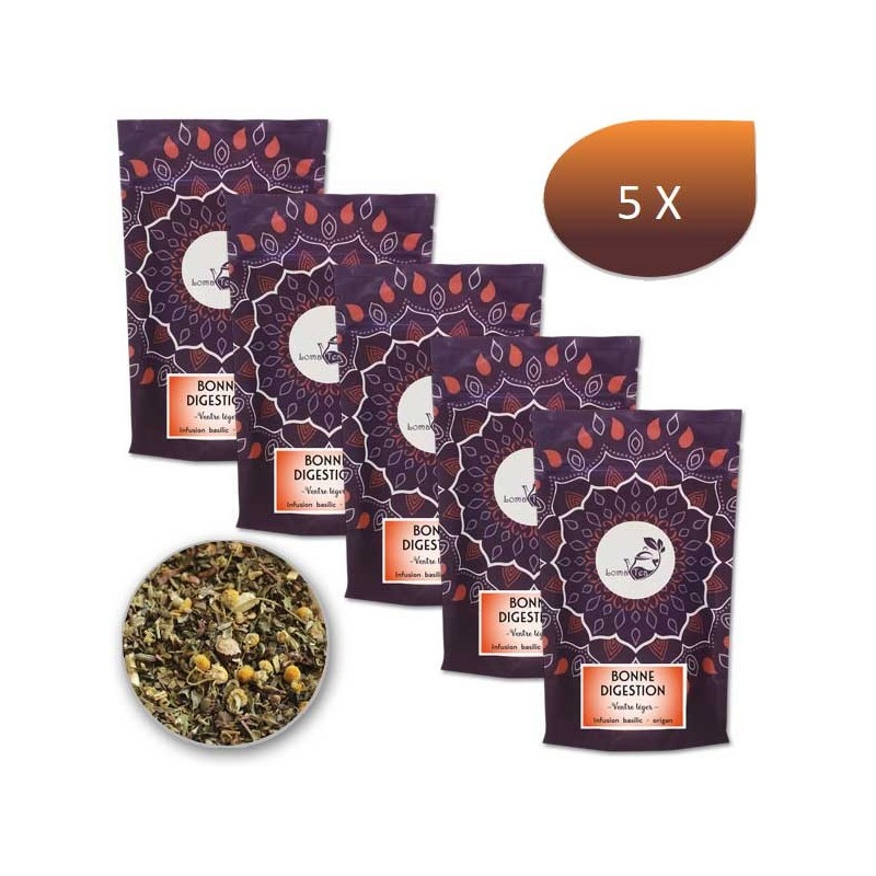 Pack X 5 Infusion Good digestion Lomatea Bulk 100g