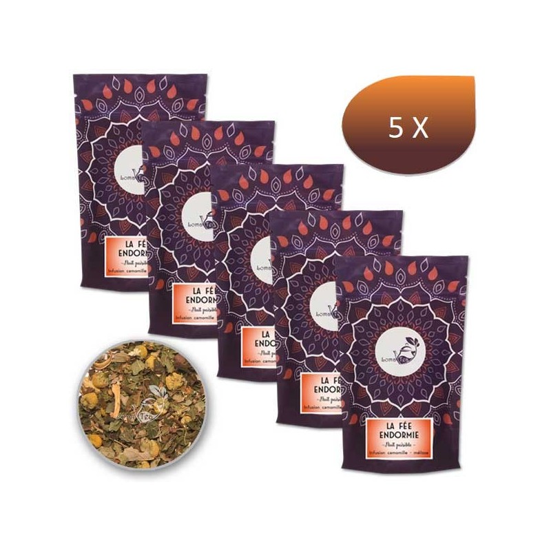 Pacchetto x 5 Infusione La fata addormentata Lomatea Bulk 70G