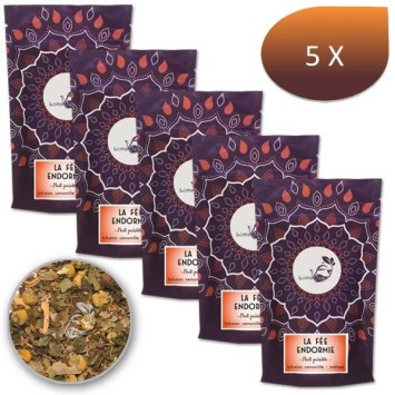 Pacchetto x 5 Infusione La fata addormentata Lomatea Bulk 100g