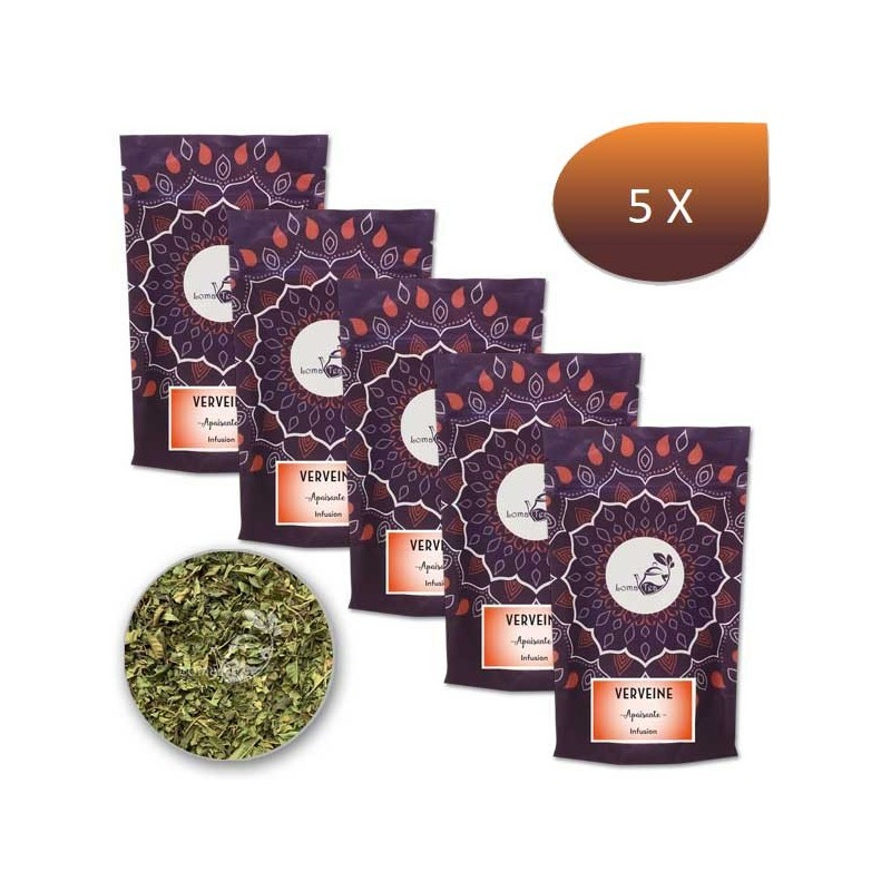 Pack x 5 Infusion VERVEINE VRAC 70g - LOMATEA