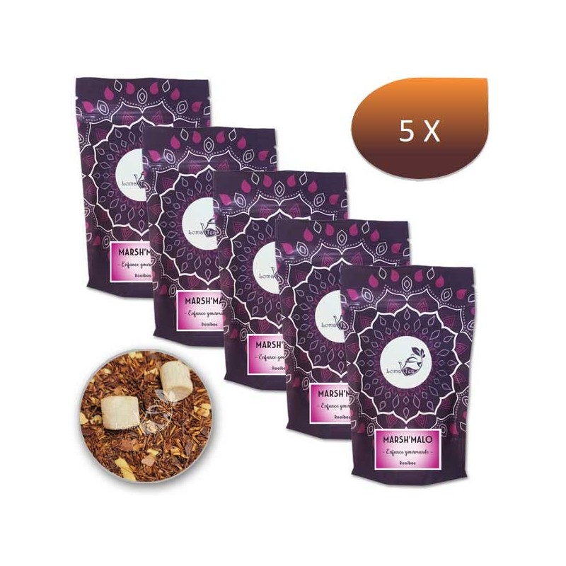 Pack X 5 Rooibos Marsh'Malo Lomatea Bulk 100g