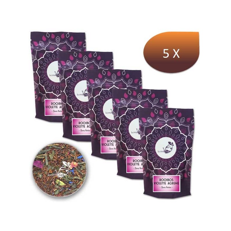 Pack X 5 Rooibos Violet Citrus Bulk 100g