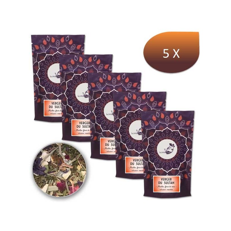 Pack X 5 Infusion Verger of the Sultan Lomatea Bulk 70g