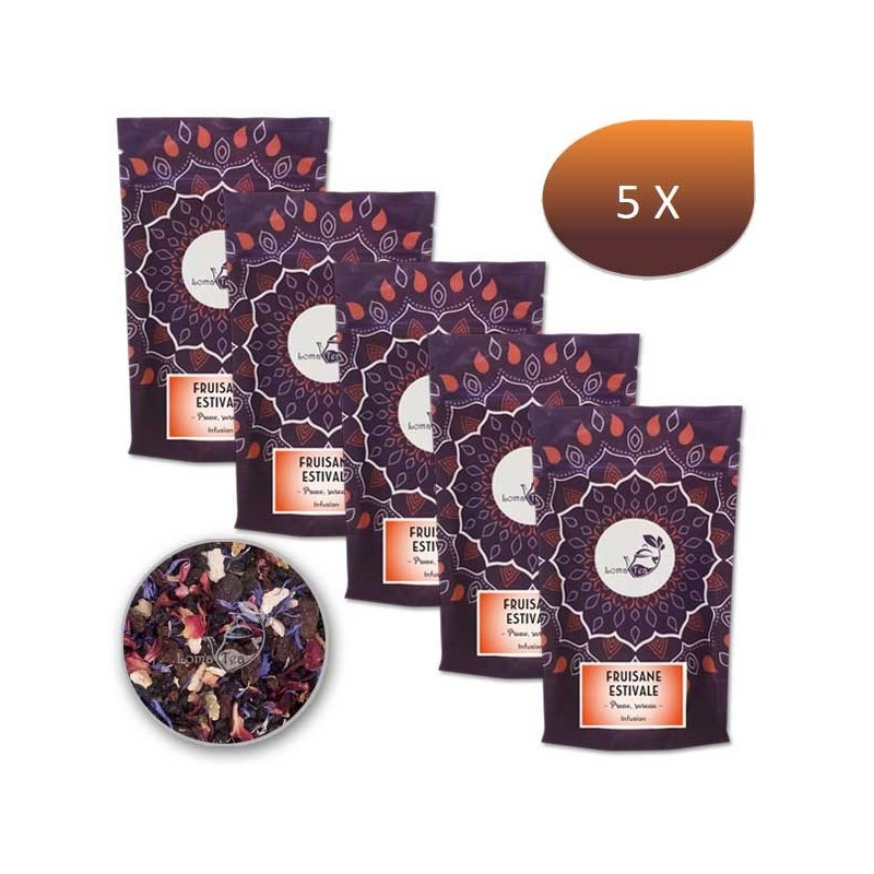 Pack x 5 Infusion FRUISANE ESTIVALE VRAC 100g - LOMATEA