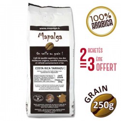 Café grain COSTA RICA TARRAZU - 250g - MAPALGA - 2+1 OFFERT