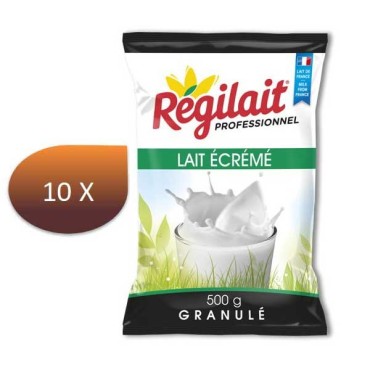 Pacchetto x 10 latte scremato regolato per il distributore automatico - 500 gr