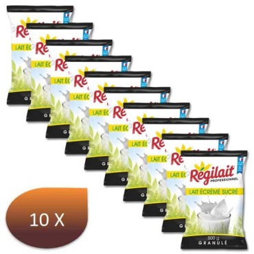 Pack x 10 sweet crazy milk regulated for automatic distributor - 500g