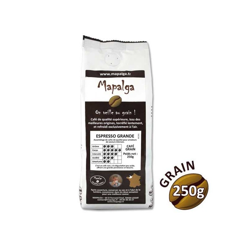 Grande caffè per cereali per caffè espresso - 250 g - Mapalga Grande caffè per cereali per caffè espresso - 250 g - Mapalga