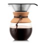 Cafetière 1 Litre Pour Over liège et cuir - BODUM + 500g de café moulu offert