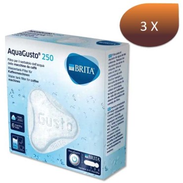 Set of 3 universal filters Brita Aqua Gusto 100 liters