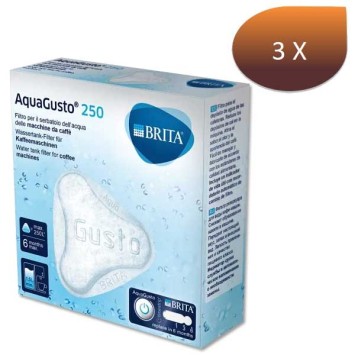 Set di 3 filtri universali Brita aqua gusto 100 litri