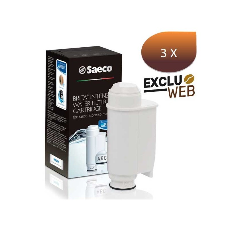 3 x SAECO BRITA Intenza filter cartridge +1005405 / 21002301 /42194407831