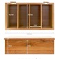 Bamboo tea box 4 large compartments