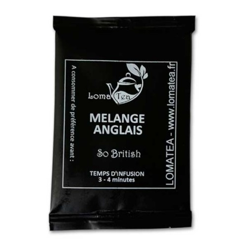 Thé noir MÉLANGE ANGLAIS x 20 infusettes individuelles - LOMATEA