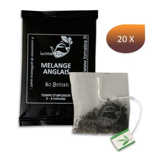 Tè nero inglese melange lomatea x 20 infonze individuali