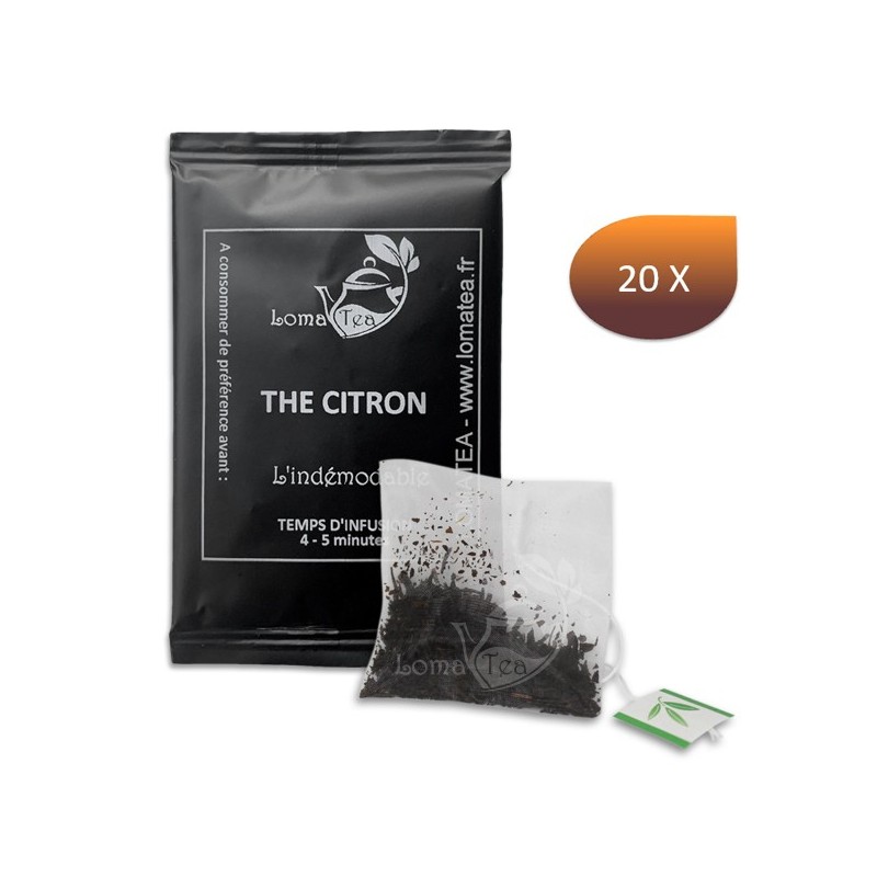 Black tea with lemon Lomatea x 20 individual infuses