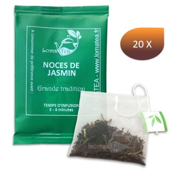 Green wedding tea Lomatea Individual infusted