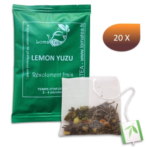 Tè verde limone yuzu lomatatea infuset individuale