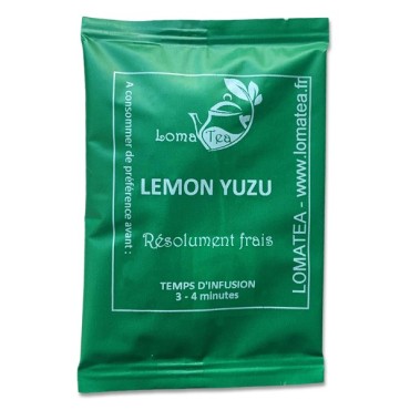 Thé Vert LEMON YUZU x 20 infusettes individuelles - LOMATEA