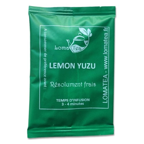 Lemon green tea yuzu Lomatea x20 individual infuses