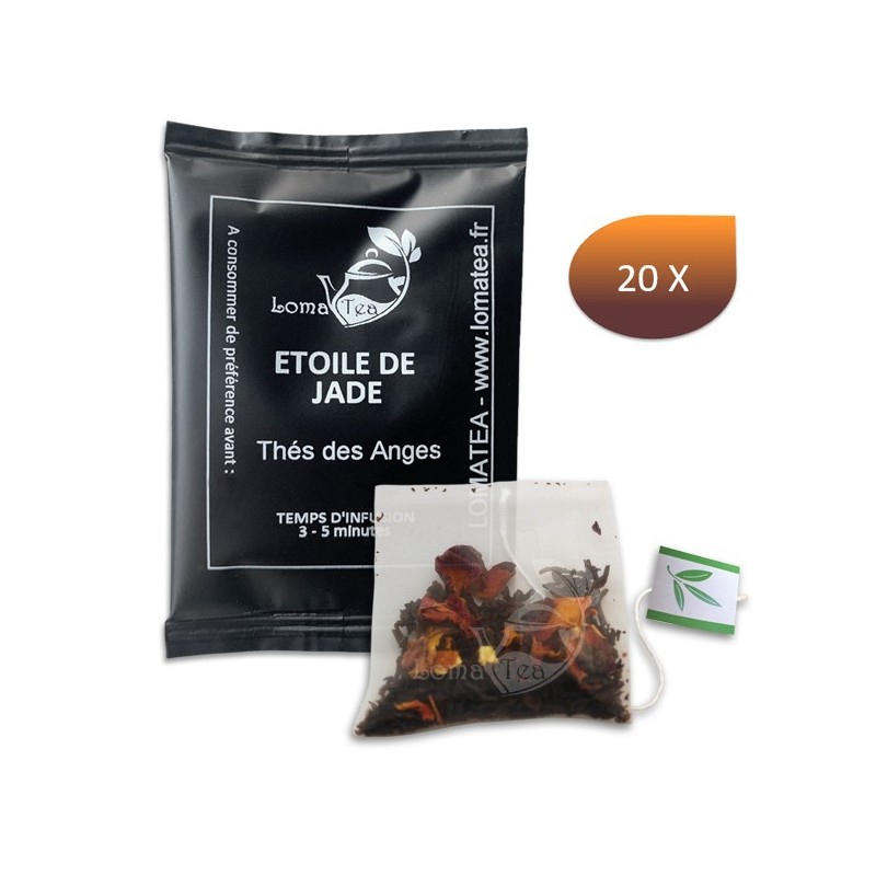Tè nero La stella di Jade Lomatea x 20 Individuo Infuso Tè nero La stella di Jade Lomatea x 20 Individuo Infuso