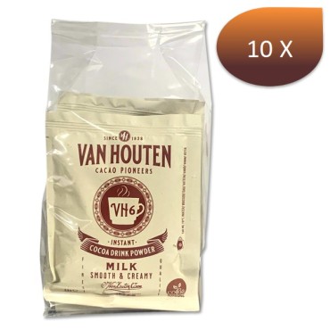Cioccolata calda in singoli doster vh6 x 10 borse 23g - van houten