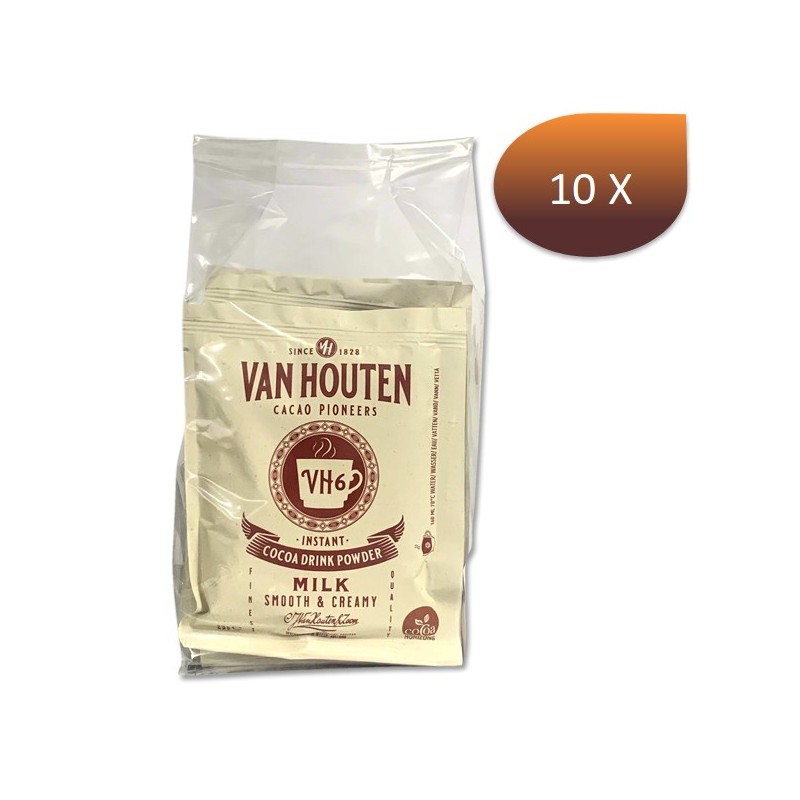 Cioccolata calda in singoli doster vh6 x 10 borse 23g - van houten