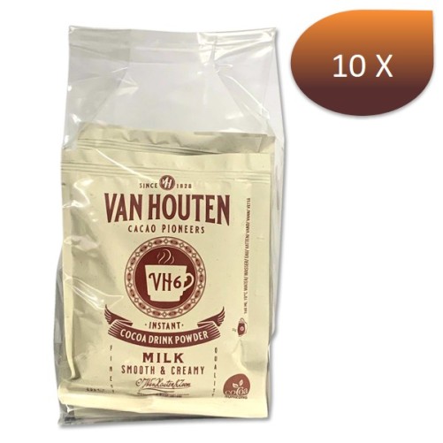 Hot chocolate in individual dosters VH6 x 10 bags 23g - Van Houten
