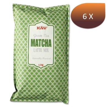 Pack x 6 Matcha Green Tea Latte - 1,5 KG - KAV