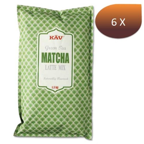 Pack x 6 Matcha Green Tea Latte - 1,5 KG - KAV