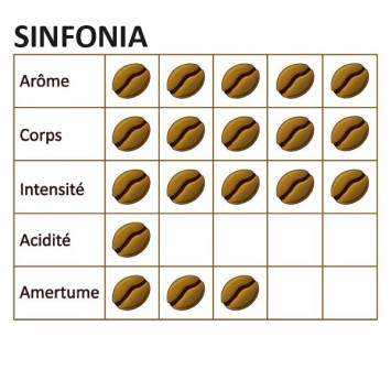 Caffè in cereali Miscela bar Sinfonia Nero Thoro 1 kg -