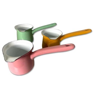 Enamelled milk jar - Various colors