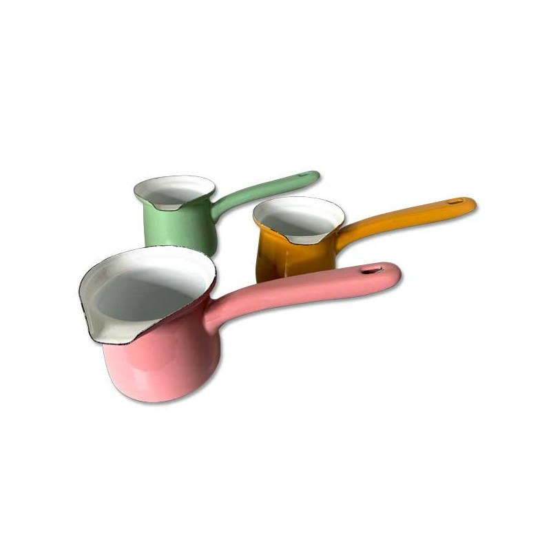 Enamelled milk jar - Various colors