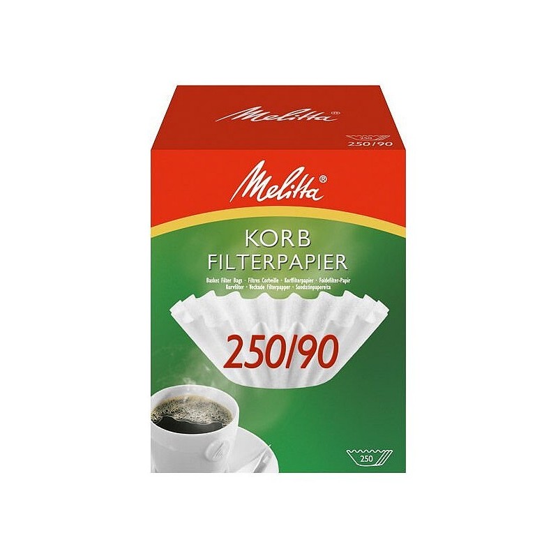 Coffee filter with basket paper 250 pieces 5900459 Melitta