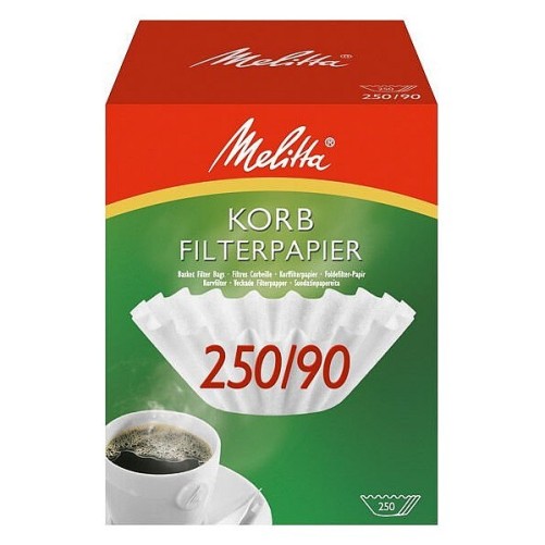 Filtro del caffè con carta da cesto 250 pezzi 5900459 Melitta