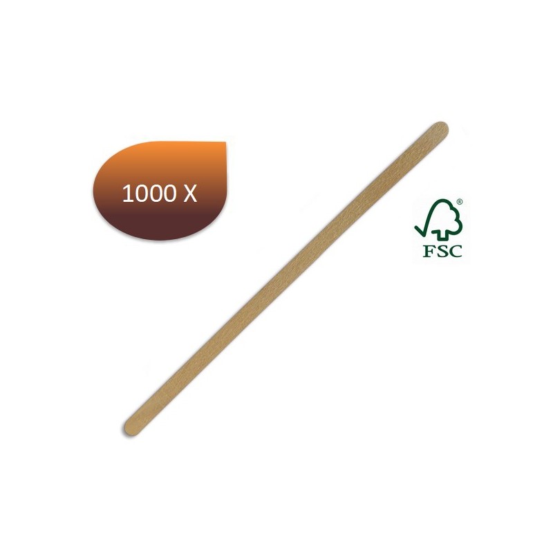 Wood coffee spatula (11 x 0.6 cm) x 1000 units