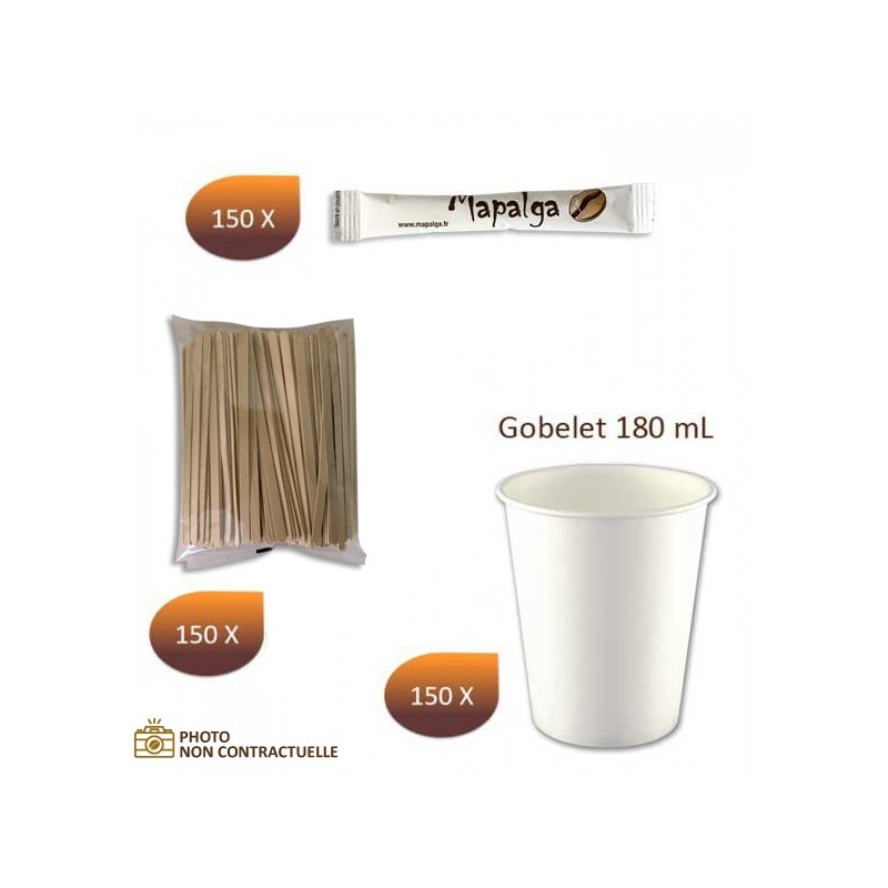 Kit sucre gobelet Touillette x 150