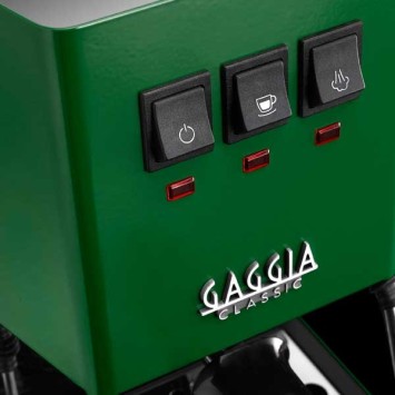 Machine à café espresso CLASSIC E24 JUNGLE GREEN GAGGIA RI9481/17 (4 x 250g de café offerts)