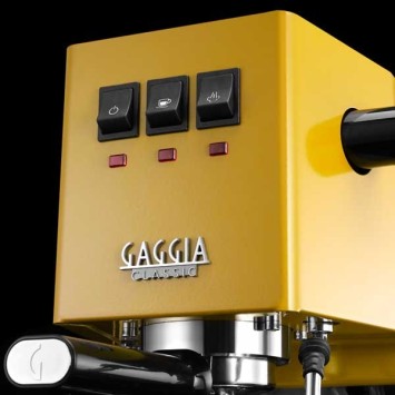 Machine à café espresso CLASSIC E24 SUNSHINE YELLOW GAGGIA RI9481/18 (4 x 250g de café offerts)