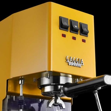 Macchina da caffè espresso classico e24 solare giallo gaggia ri9481/18 + 1 kg di caffè moulu offerto