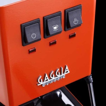 Macchina da caffè espresso classico classico e24 aragosta rossa gaggia ri9481/19 + 1 kg di caffè macinato offerto