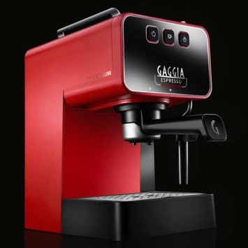 Machine à café ESPRESSO EVOLUTION LAVA RED GAGGIA EG2115/03 (4 x 250g de café offerts)