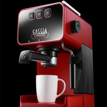 Machine à café ESPRESSO EVOLUTION LAVA RED GAGGIA EG2115/03 (4 x 250g de café offerts)