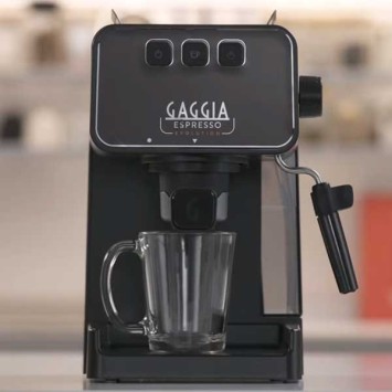 Macchina da caffè espresso evoluzione in pietra nera gaggia eg2115/01 + 1 kg di caffè offerto
