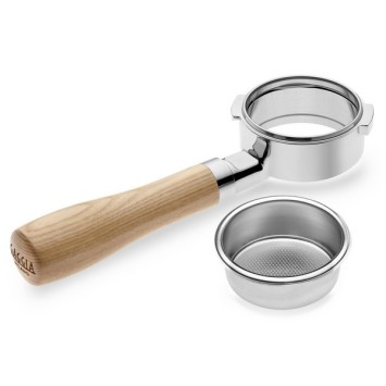 Porte-filtre sans fond avec filtre inox 58 mm poignée bois frêne GAGGIA RI9142/01  / 421946507221