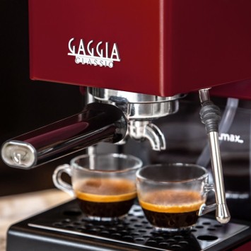 Espresso Classic E24 Cherry Red Gaggia Ri9481/12 + 1 kg of Moulu Coffee Coffee