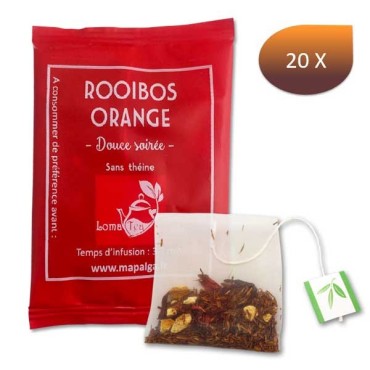 ROOIBOS ORANGE x 20 infusettes individuelles - LOMATEA