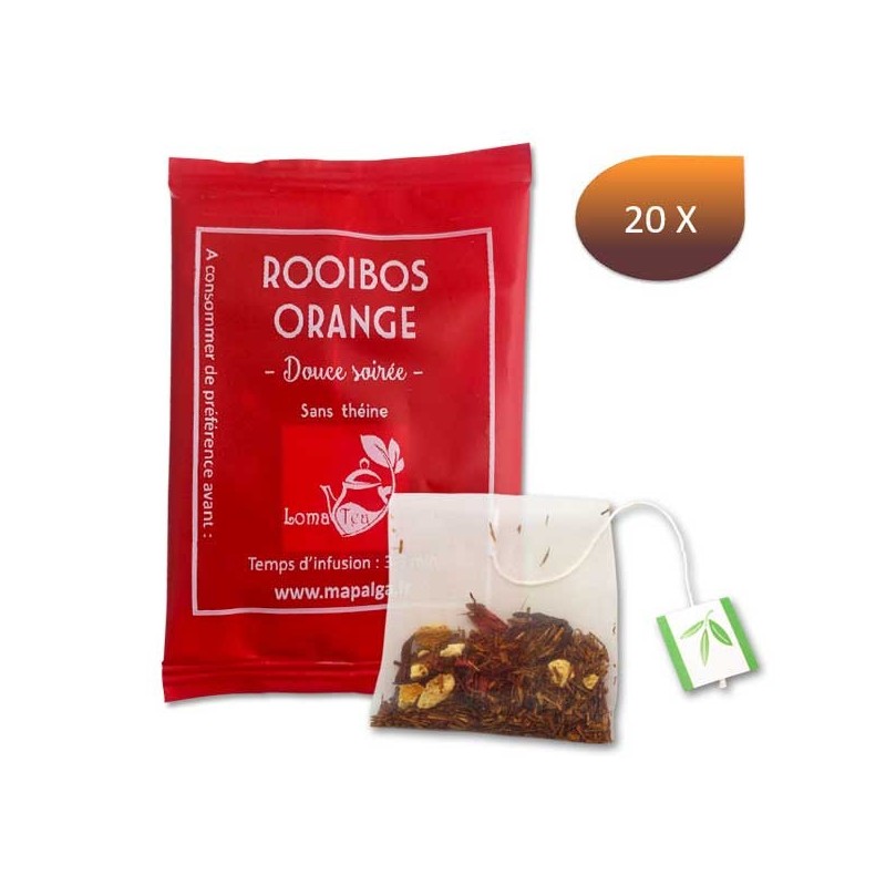 ROOIBOS ORANGE x 20 infusettes individuelles - LOMATEA