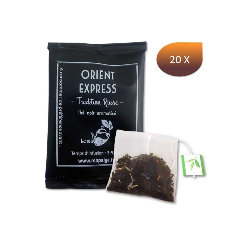 Thé noir ORIENT EXPRESS x 20 infusettes individuelles - LOMATEA