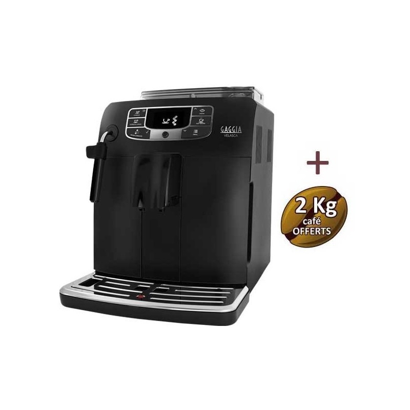Macchina da caffè automatica velasca nera ri8260/01 GAGGIA + 2 kg di caffè offerto
